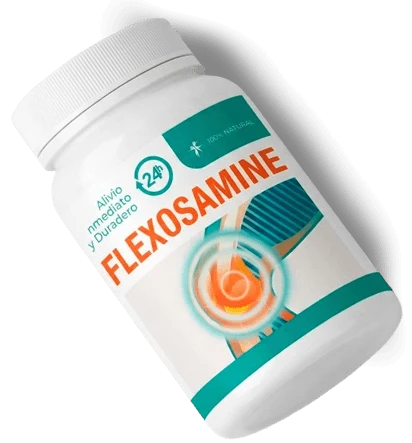 Flexosamine, envase de cápsulas, presentación para Honduras